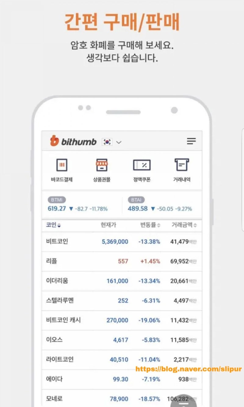 빗썸 비트코인 시세 암호 가상화폐 거래소 가격 종류 bithumb 블록체인 : 네이버 블로그