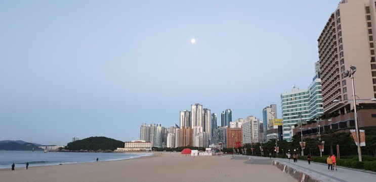  (부산여행)해운대 일출 아닌 일출과 토요코인 해운대에서 해운대역까지 걸어가기(2018년 9월)