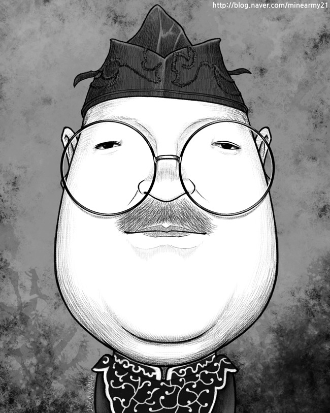  후세 다츠지 (布施辰治) 캐리커처