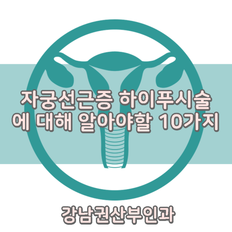 자궁선근증하이푸시술에 대해 알아야할 10가지