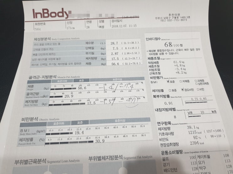  구월동다이어트한의원 :: 총 -8kg 감량 / 다이어트 마무리