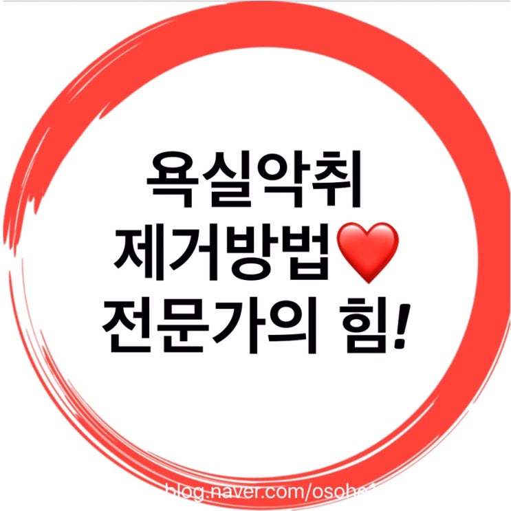  욕실악취 해결방법알려드려요.