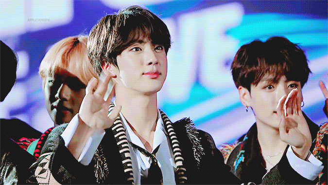  2018 SBS 가요대전 방탄소년단 진 GIF