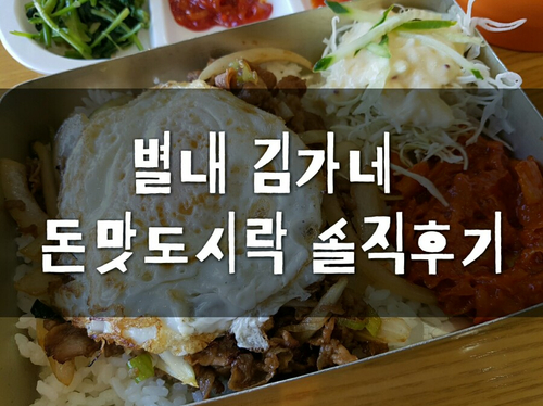  별내역맛집 김가네 돈맛도시락 솔직후기