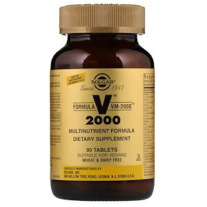 비타민B군이 풍부한 종합비타민 - 솔가VM2000