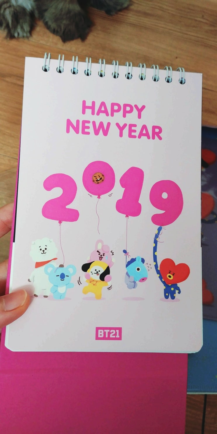 BT21 2019 캘린더 : 귀여운 미니달력 BT21 2019 캘린더 : 귀여운 미니달력