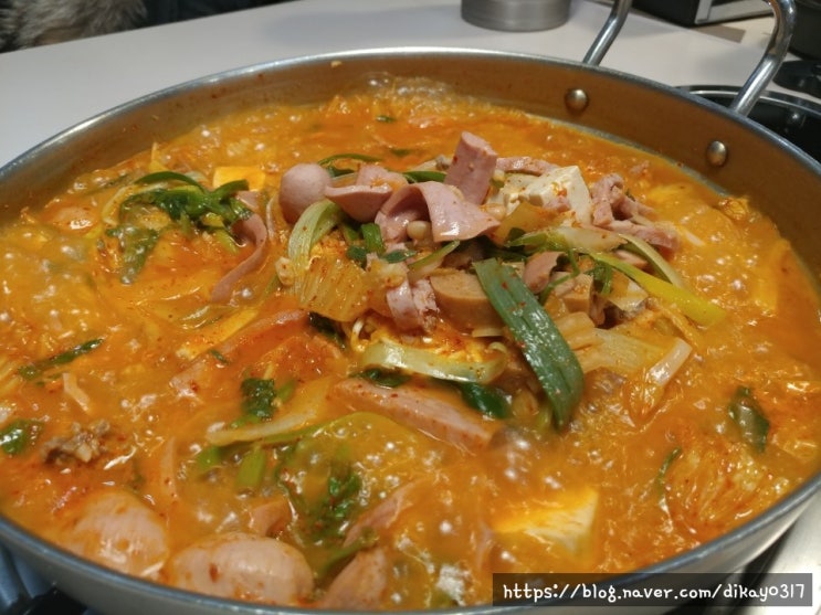  153 포인츠 부대찌개 먹은 후기 / 부대찌개 맛집 / 분당 맛집 추천 / 153 포인츠 부대찌개 율동공원점