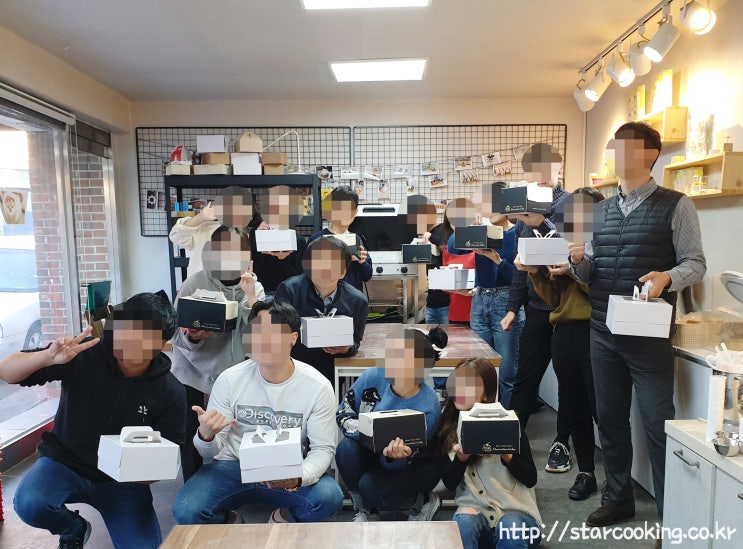  광주 베이킹 체험- '야놀자'직원분들과 크리스마스 케이크 만들기(쌀베이킹/아이싱쿠키/마카롱/디저트/베이킹단체수업/베이킹외부출강)