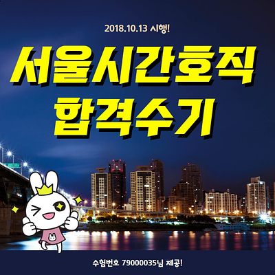  서울시간호직공무원 합격수기 [2018 시험]