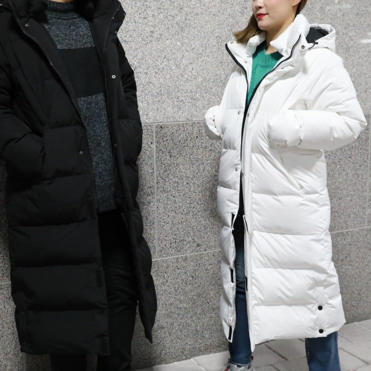  커플패딩 메이썸 롱패딩으로 숏, 롱 2가지 스타일링!