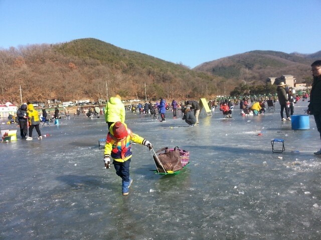 [4년전 크리스마스] 강화 신선저수지 빙어축제