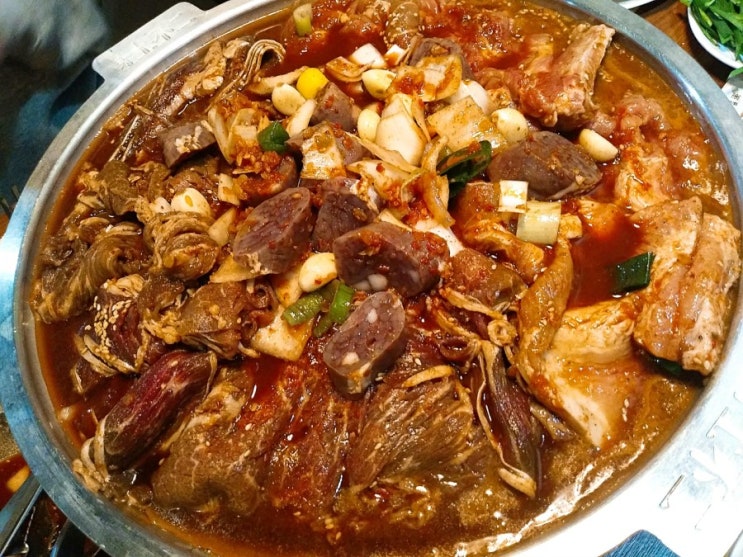  부천 팔백집 반반 쫄갈비 물갈비 먹고옴