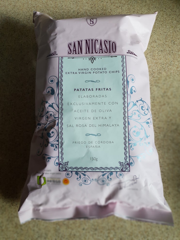  82. San Nicasio 산 니카시오 - HAND COOKED EXTRA VIRGIN POTATO CHIPS 핸드 쿡드 엑스트라 버진 포테이토 칩스