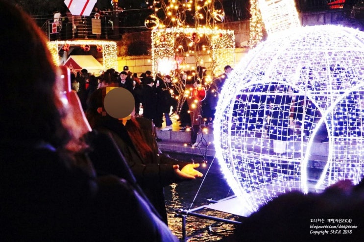 청계천 등불 축제 후기 '서울 크리스마스 페스티벌'  빛축제 다녀왔어요 :)