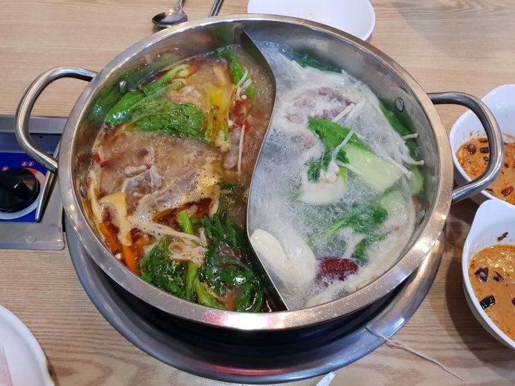  <산청자매훠궈> 무한리필 샤브샤브 맛나요!!