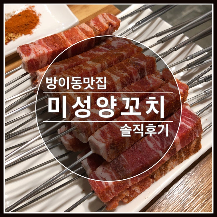 방이동 맛집 미성양꼬치 본점에 다녀왔어요~ 솔직후기