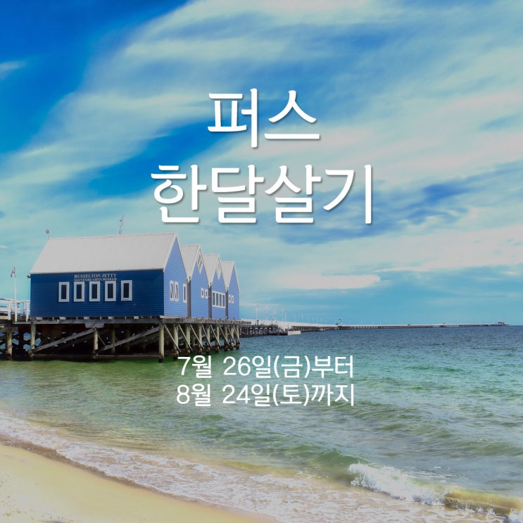  호주 퍼스 한달살기 : 에듀커넥션스