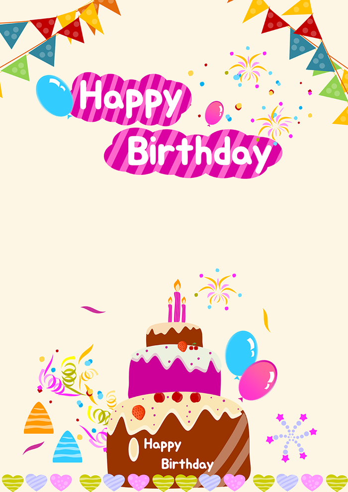  생일축하 ppt 포스터 템플릿-유치원, 어린이집, 초등학교용