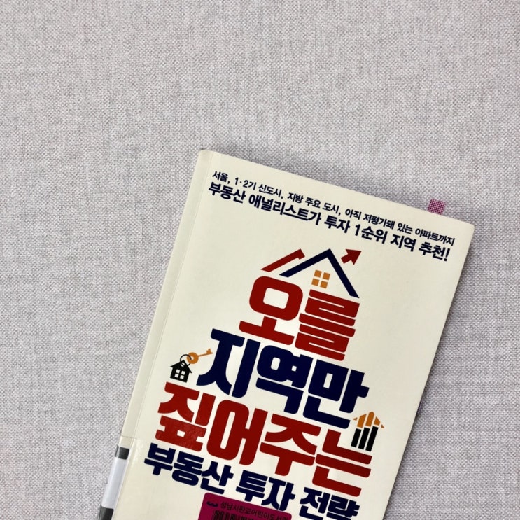 [책] 오를 지역만 짚어주는 부동산 투자 전략 / 채상욱 애널리스트