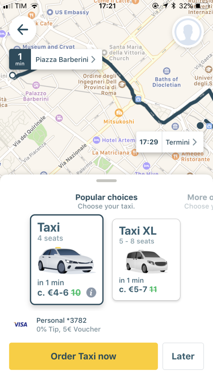  mytaxi 마이택시 이용, 5유로 할인코드 : cheri.jan / 사기당하지 않는 법