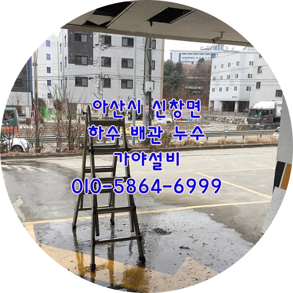  아산시 신창면 읍내리 순천향대학교 근처 원룸누수 하수배관누수