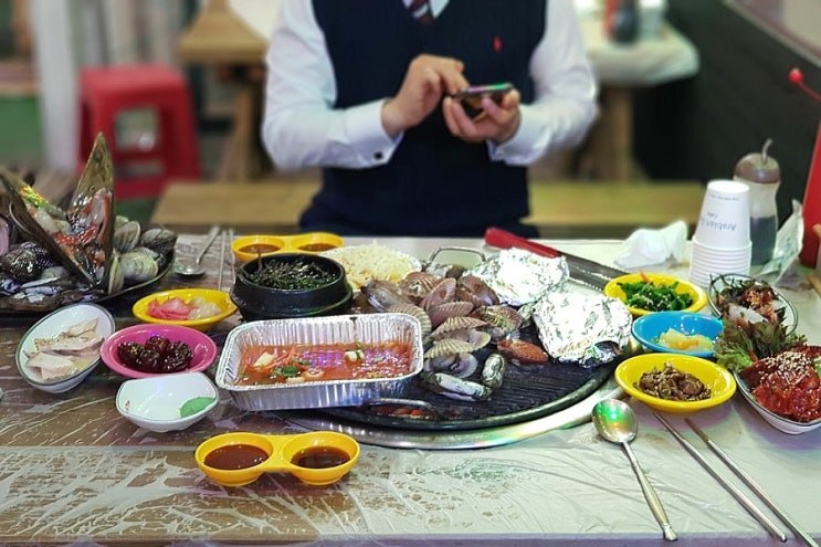  삽교천맛집 푸짐한 조개구이 무한리필 삽교호 데이트하기 좋은 낭만조개구이