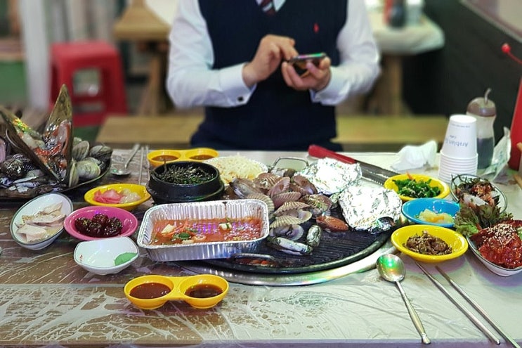 삽교천맛집 푸짐한 조개구이 무한리필 삽교호 데이트하기 좋은 낭만조개구이