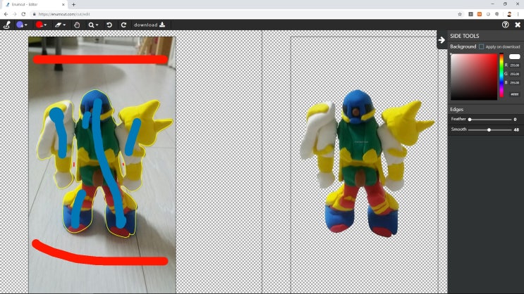  [ 이넘컷 ] 아이클레이_칼라찱흙_자쿠_배경제거_누끼작업컷_13