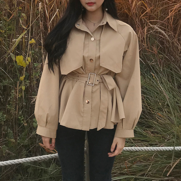  newlook:: 미니 트렌치 자켓 / 벨트 트렌치 / 요즘 봄 아우터 / 봄 코디