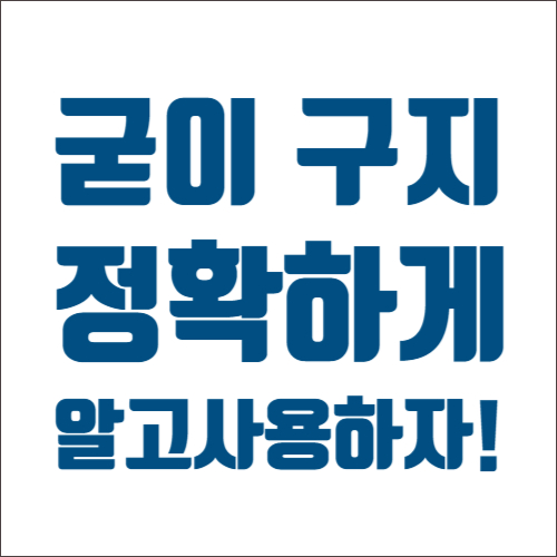  굳이 구지 정확한 표현은?
