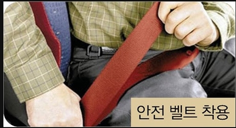  안전띠 ( 미착용시 2019년 4월3일부터 고속도도 진입 불가)