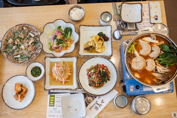  수산동 맛집, 이북식손만두전골을 처음 맛 본 구월가