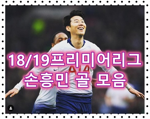  2018/19 프리미어리그 손흥민 골 모음(주급,연봉 계산완료