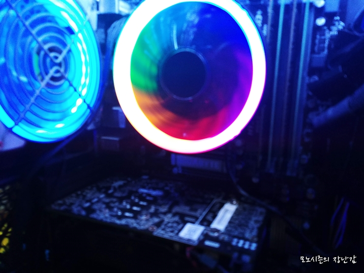  프리플로우 NorthWester AC70 RGB 레인보우 LED 120mm CPU 공랭쿨러 구매리뷰