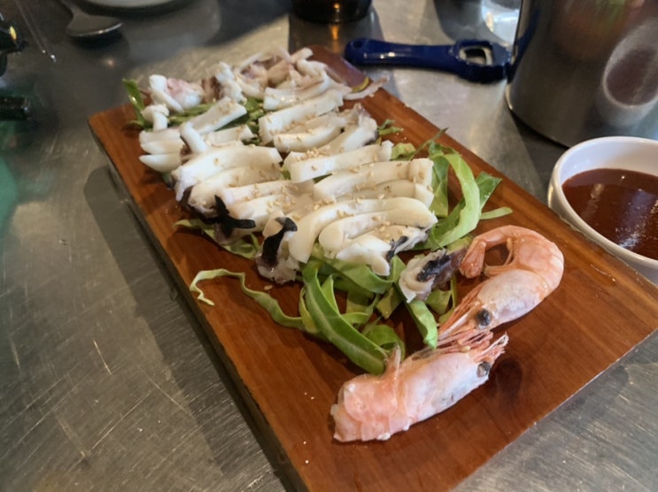  [가산맛집] 갑오징어 숙회와 바지락탕의 조합