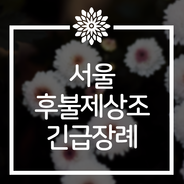  서울후불제상조 든든한 빠른대처 추모센터