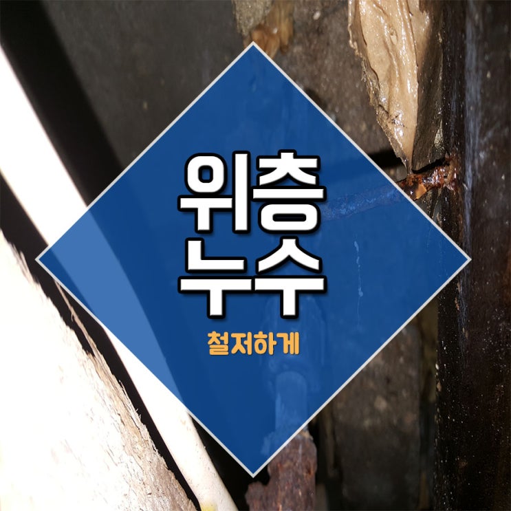  위층누수 철저하게