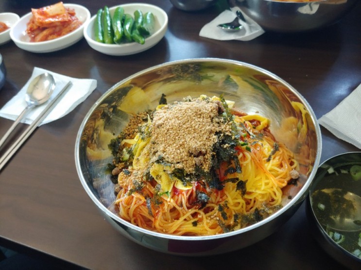 대구 대봉동 맛집/ 푸짐한 점심 &lt;나주국시&gt; 비빔국수+묵채밥(묵사발)