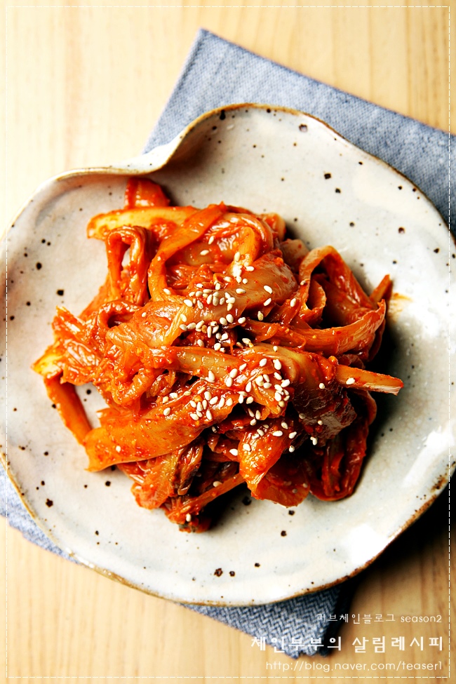  김치볶음 : 수요미식회 이정섭씨가 알려준 레시피~