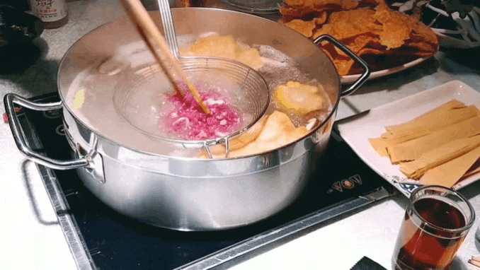  중국여행, 첫 식사, 광동식 샤브샤브 '아침황소'