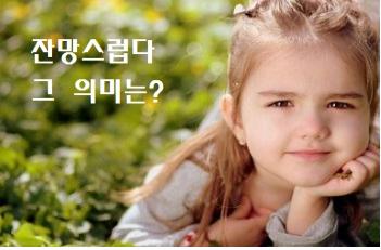  잔망스럽다 그 의미는