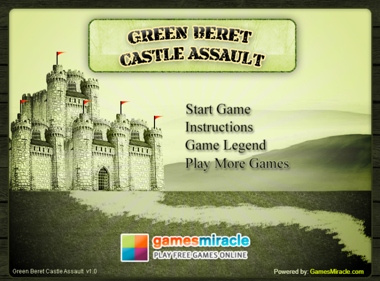  성 지키기 디펜스 총게임하기 [green beret castle assault]