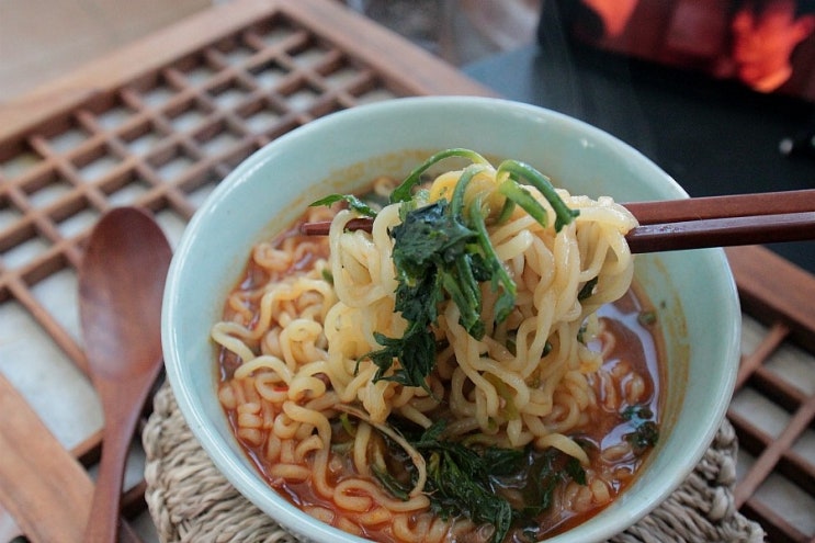  수미네반찬 장동민의 냉이된장라면