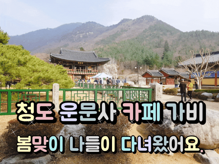 청도 운문사 카페 가비 우리가족 봄맞이 나들이 다녀왔어요. 청도 운문사 카페 가비 우리가족 봄맞이 나들이 다녀왔어요.