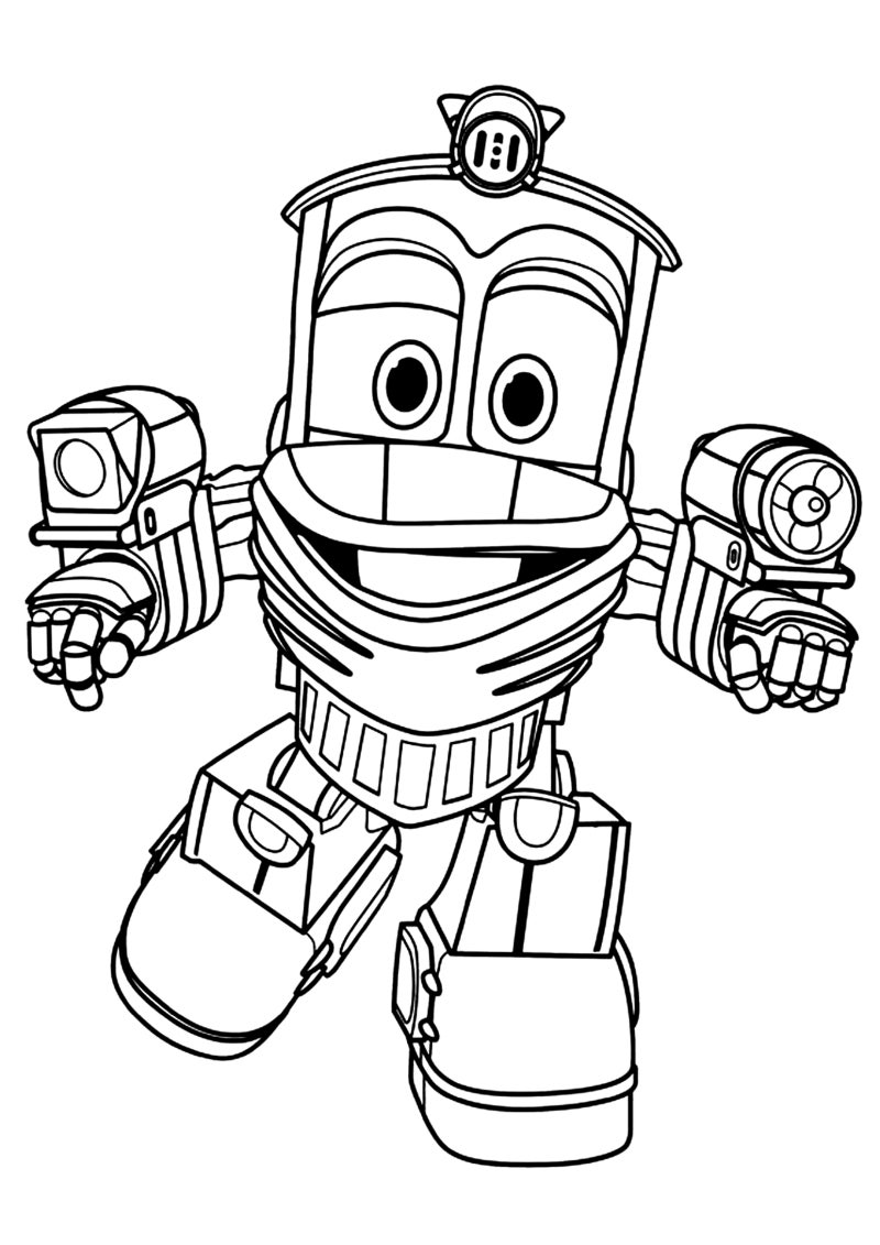 [프린트도안] 변신기차 로봇트레인 색칠공부 pdf 네이버 블로그