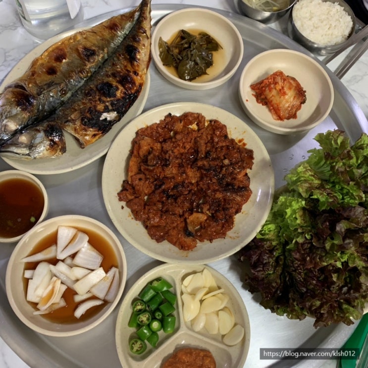  김천 맛집 ' 저자거리 ' 연화지 바로 옆! 석쇠불고기, 고등어구이 정식