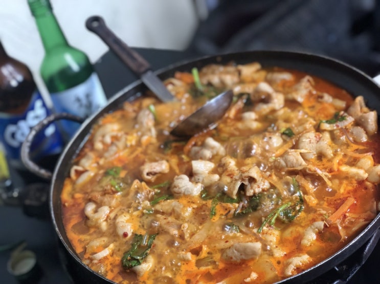  서촌맛집::: '털보네감자탕' 곱창전골 존맛탱구리집(jmtgr) 무조건 재방문예정!