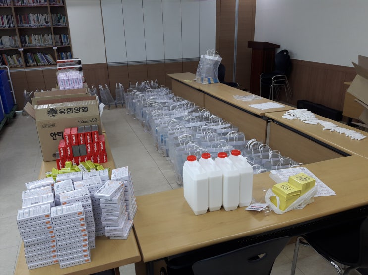 경상남도청공무원노동조합 약상자 만들기 KIT 작업 준비 2019년 2월 14일 목요일