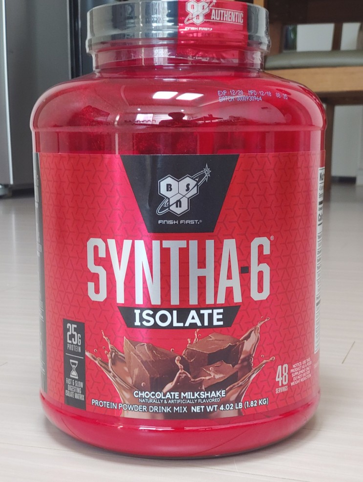 신타6 아이솔레이트초콜릿 밀크쉐이크 (Syntha 6 Isolate Chocolate Milkshake)  단백질 보충제 후기