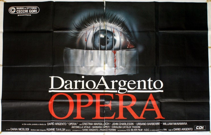  다리오 아르젠토의 '의혹의 침입자, 오페라 (Opera, 1987)' 블루레이 (혐오 주의)